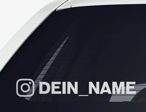 Autoaufkleber Dein Instagram-Name Autoaufkleber Dein Instagram-Name