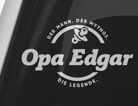 Autoaufkleber Opa die Legende Autoaufkleber Opa die Legende
