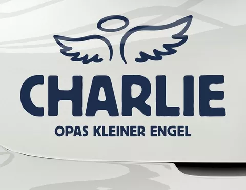 Autoaufkleber Opas kleiner Engel Autoaufkleber Opas kleiner Engel