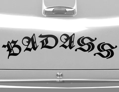 Autoaufkleber Badass Autoaufkleber Badass