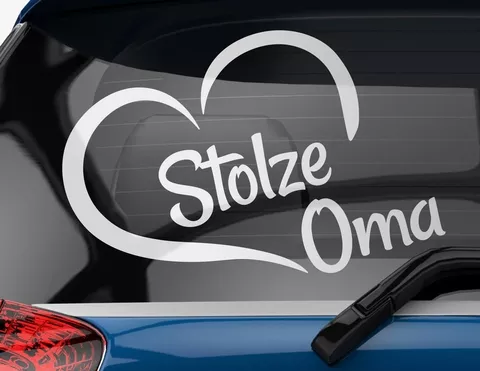 Autoaufkleber Stolze Oma Autoaufkleber Stolze Oma