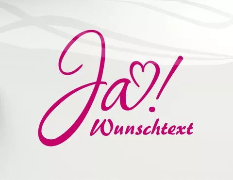 Autoaufkleber Ja!.. zur Hochzeit Autoaufkleber Ja!.. zur Hochzeit