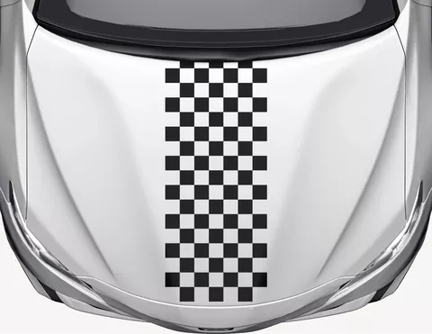 Autoaufkleber Rallyestreifen Karo #7 Autoaufkleber Rallyestreifen Karo #7