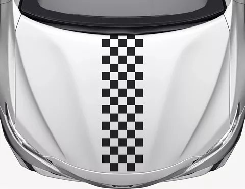 Autoaufkleber Rallyestreifen Karo #5 Autoaufkleber Rallyestreifen Karo #5