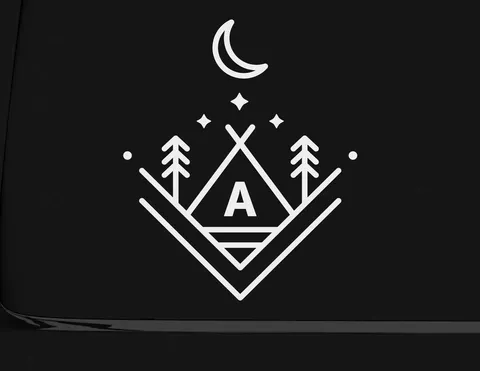 Autoaufkleber Camping Adventure