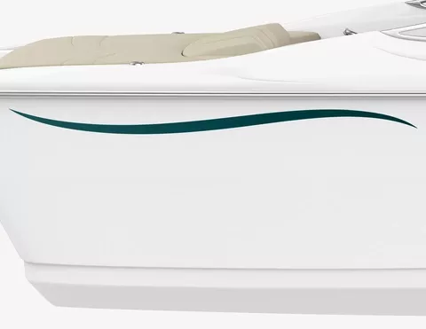 Bootsaufkleber Single Wave