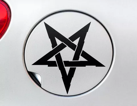 Autoaufkleber Pentagramm Drudenfuß  Autoaufkleber Pentagramm Drudenfuß