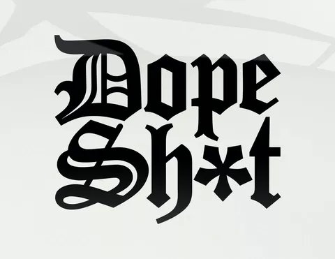 Autoaufkleber Dope Shit Autoaufkleber Dope Shit