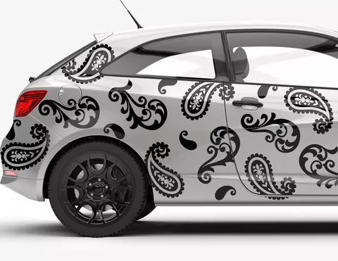 Autoaufkleber Paisley-Muster