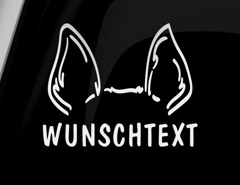 Autoaufkleber Hundeohren Chihuahua & Co. Autoaufkleber Hundeohren Chihuahua & Co.