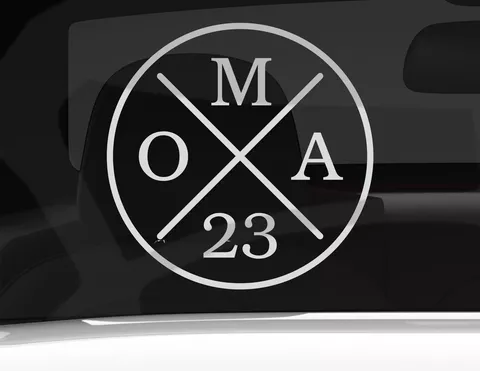 Autoaufkleber Oma Circle Cross  Autoaufkleber Oma Circle Cross
