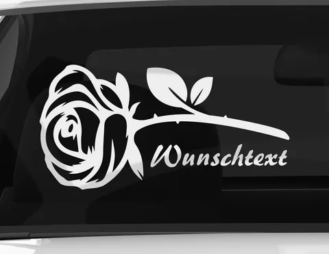 Autoaufkleber Rose der Liebe Autoaufkleber Rose der Liebe