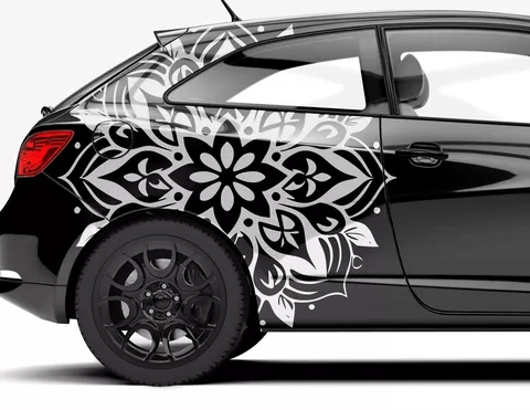 Autoaufkleber Freehand Mandala Florence Autoaufkleber Freehand Mandala Florence