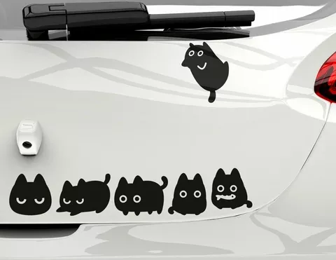 Autoaufkleber Freaky Cats Autoaufkleber Freaky Cats