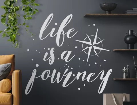 Wandtattoo Life is a journey