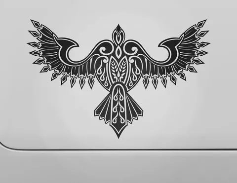 Autoaufkleber Viking Crow Autoaufkleber Viking Crow