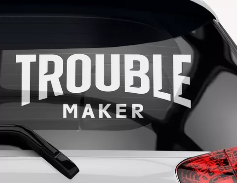 Autoaufkleber Trouble Maker Autoaufkleber Trouble Maker