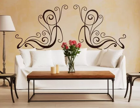 Art Nouveau - Filigrane, Wandtattoo im Jugendstil-Design