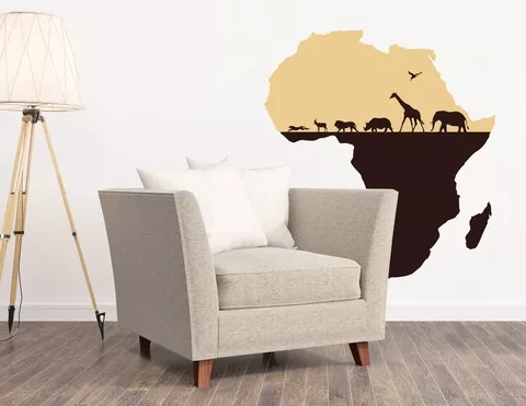 Wandtattoo Discover Africa
