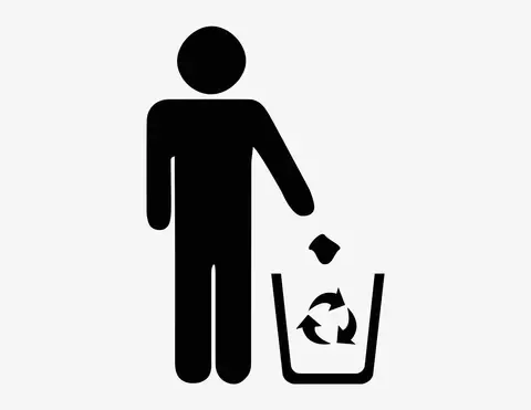 Abfall recycling - Aufkleber für Gewerbe Abfall recycling - Aufkleber für Gewerbe