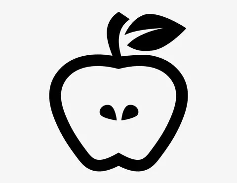 Apfel - Aufkleber für Gewerbe Apfel - Aufkleber für Gewerbe