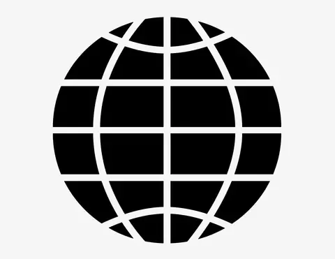 Globus #1 - Aufkleber für Gewerbe Globus #1 - Aufkleber für Gewerbe