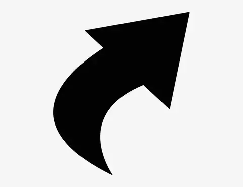 Pfeil Finn-Curve rechts - Aufkleber für Gewerbe Pfeil Finn-Curve rechts - Aufkleber für Gewerbe