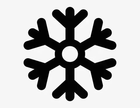 Schneeflocke - Aufkleber für Gewerbe
