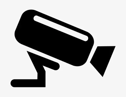 Videokamera rechts - Aufkleber für Gewerbe Videokamera rechts - Aufkleber für Gewerbe