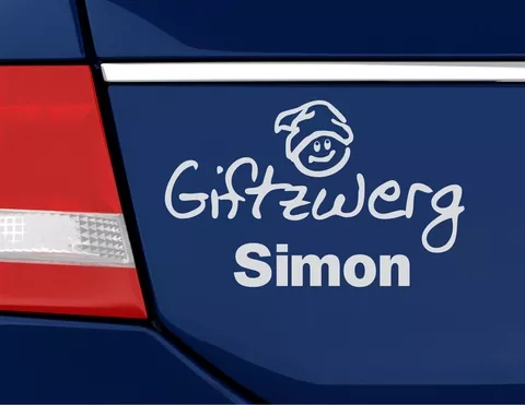 Autoaufkleber "Kleiner Giftzwerg" für alle kleinen Rotznasen Autoaufkleber "Kleiner Giftzwerg" für alle kleinen Rotznasen