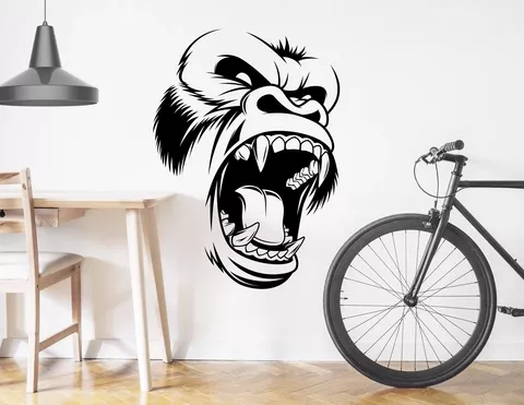 Wandtattoo „Angry Gorilla“ für Wildlife & Dschungel-Feeling Wandtattoo „Angry Gorilla“ für Wildlife & Dschungel-Feeling
