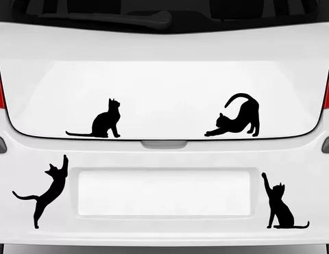 Autoaufkleber "Kätzchentreff" für tierliebe Katzen-Fans Autoaufkleber "Kätzchentreff" für tierliebe Katzen-Fans