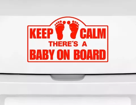 Autoaufkleber Keep Calm Baby on Board