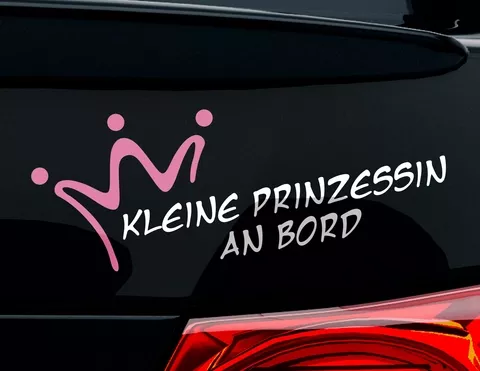 Autoaufkleber Kleine Prinzessin Autoaufkleber Kleine Prinzessin