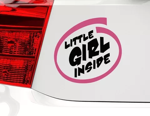 Autoaufkleber Little Girl Inside Autoaufkleber Little Girl Inside