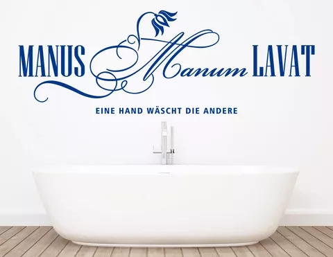 Wandtattoo Manus Manum Lavat