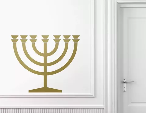Wandtattoo Menorah