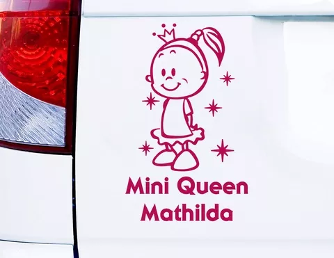 Autoaufkleber "Cutie Queen" für Ballerinas & Prinzessinnen Autoaufkleber "Cutie Queen" für Ballerinas & Prinzessinnen