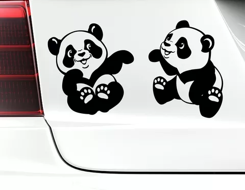 Autoaufkleber "Babypandas Lee & Lolo" machen gute Laune Autoaufkleber "Babypandas Lee & Lolo" machen gute Laune