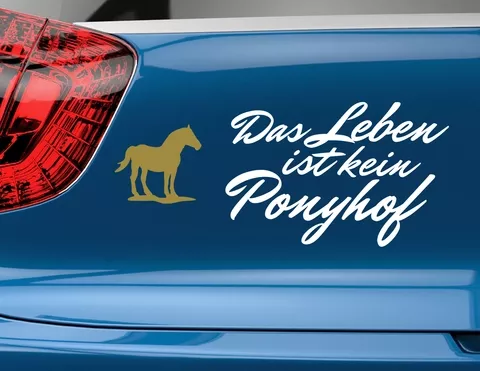 Autoaufkleber Ponyhof Autoaufkleber Ponyhof