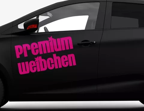 Autoaufkleber Premium Weibchen Autoaufkleber Premium Weibchen