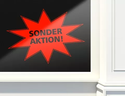 Aufkleber Sonderaktion!