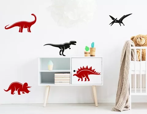 Wandtattoo „Welt der Dinosaurier“ für kleine Urzeitfans