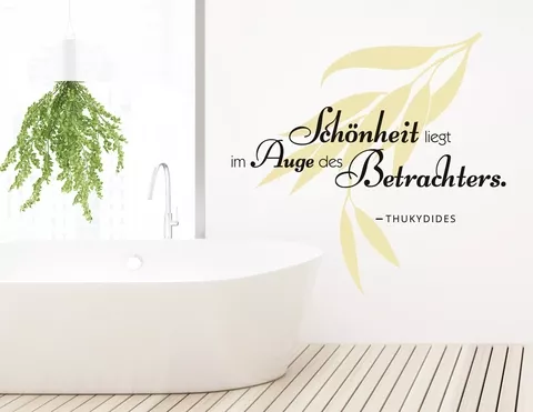 Wandtattoo „Erlesene Schönheit“ so individuell wie Du!
