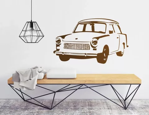 Wandtattoo "Trabi" zeigt DDR-Nostalgie