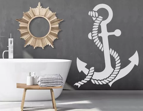 Wandtattoo „Anker mit Tau“ zeigt wo Dein Zuhause ist Wandtattoo „Anker mit Tau“ zeigt wo Dein Zuhause ist