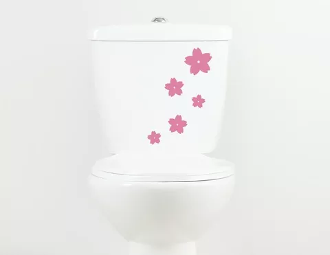 Duftblüten - WC-Aufkleber für Bad und Gästetoilette