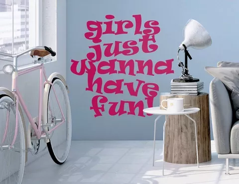Wandtattoo Girls Fun macht einfach Spaß.