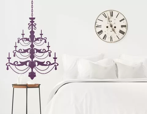 Wandtattoo „Kronleuchter Karlotta“ bringt Eleganz ins Zimmer