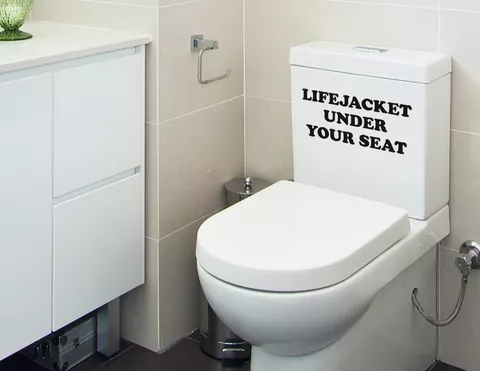 Lifejacket - WC-Aufkleber für Bad und Gästetoilette
